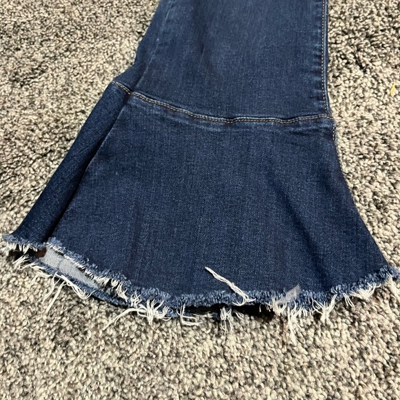 Judy Blue cropped Flare Jeans Women 9/29 denim Raw Hem  Boho Western - Picture 4 of 5